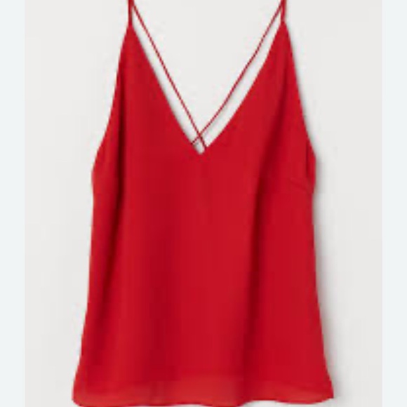 H&M Vibrant Red Camisole Top - Picture 3 of 5